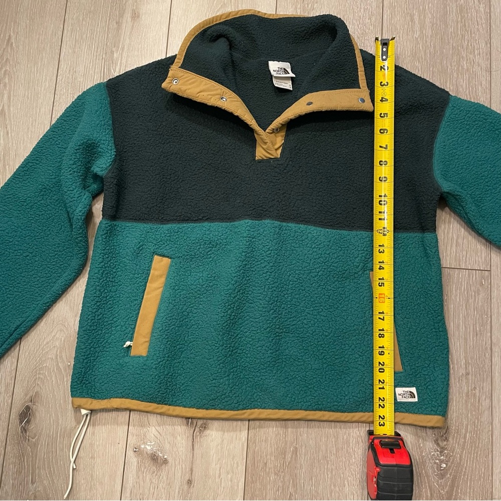 The North Face Cragmont Fleece Pullover‎ Evergreen/Black Colorblock Women Medium - Picture 8 of 9